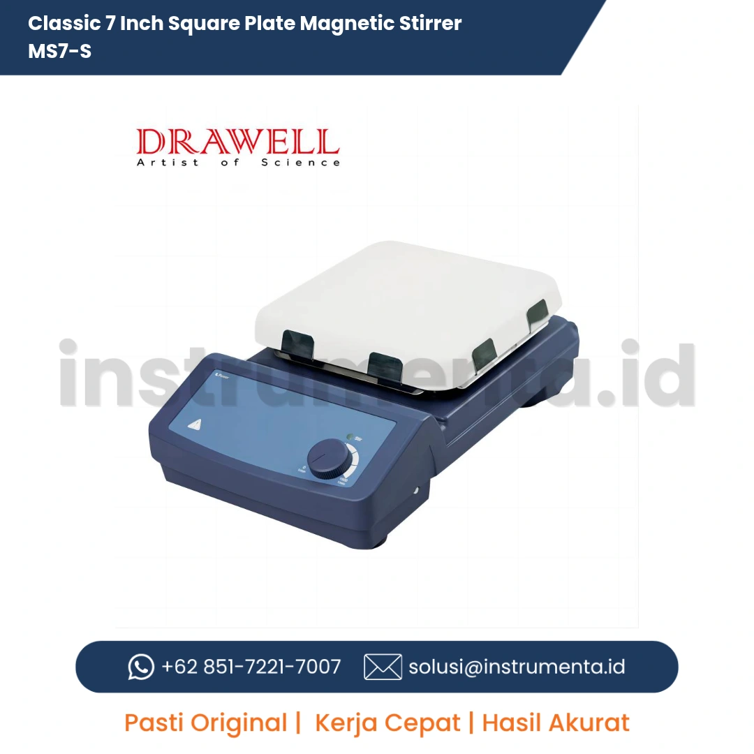 Distributor Resmi Classic 7 Inch Square Plate Magnetic Stirrer MS7-S Ready Stock